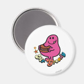 Colorful Mr Greedy Eating Magneet (Voorkant / Achterkant)