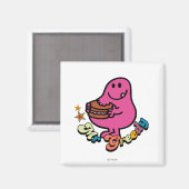 Colorful Mr Greedy Eating Magneet (Voorkant / Achterkant)