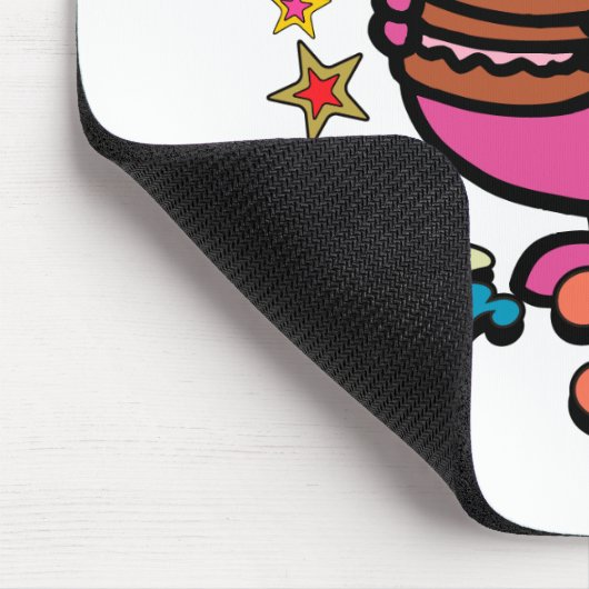 Colorful Mr Greedy Eating Muismat (Hoek)