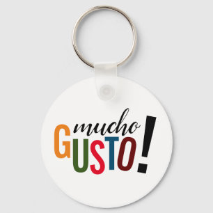 Colorful Mucho Gusto! Aangenaam kennis te maken Sleutelhanger