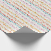 Colorful Multi Colour Music Note Musician Cadeaupapier (Hoek)