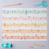 Colorful Multi Colour Music Note Musician Tissuepapier (Craft)