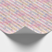 Colorful Multicolor Music Note Classic Cadeaupapier (Hoek)