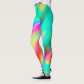 Colorful Multicolored Abstract Patroon Leggings (Links)