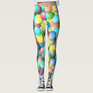 Colorful Multicolored-ballonbanner Leggings
