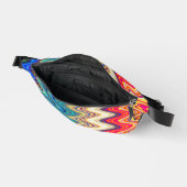 Colorful Multicolored Elegant Wavy Pattern Heuptasje (Open)