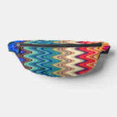 Colorful Multicolored Elegant Wavy Pattern Heuptasje (Liggend)
