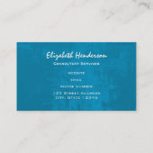 Colorful Multicolored Elephant op blauwe achtergro Visitekaartje (Achterkant)