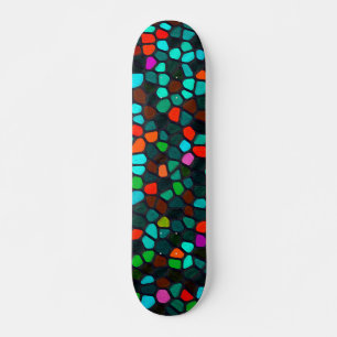 Colorful Multicolored Mosaic Pattern Persoonlijk Skateboard
