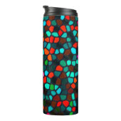 Colorful Multicolored Mosaic Pattern Thermosbeker (Geroteerd rechts)