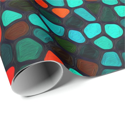 Colorful Multicolored Pattern Cadeaupapier (Rol Hoek)