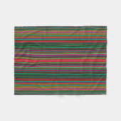 Colorful Multicolored Pattern Fleece Deken (Voorkant (Horizontaal))