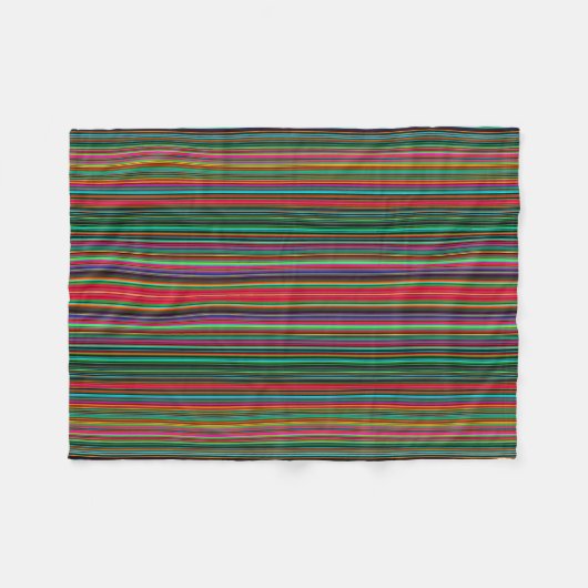 Colorful Multicolored Pattern Fleece Deken (Voorkant (Horizontaal))