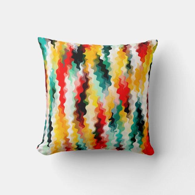 Colorful Multicolored Pattern Kussen (Voorkant)