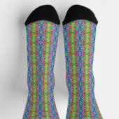Colorful Multicolored Pattern Sokken (Top)
