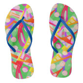 Colorful Multicolored Pattern Teenslippers (Voetbed)