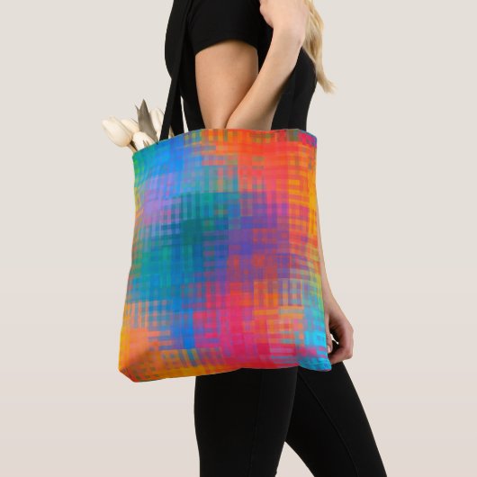Colorful Multicolored Pattern Tote Bag (Dichtbij)