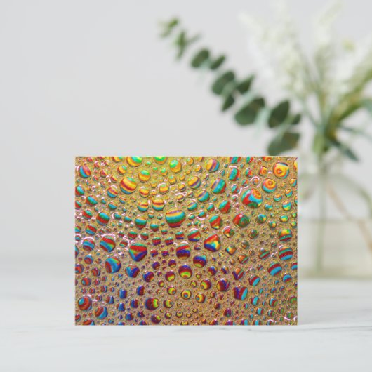 Colorful Multicolored Soap Bubbles Art Briefkaart (Staand voorkant)