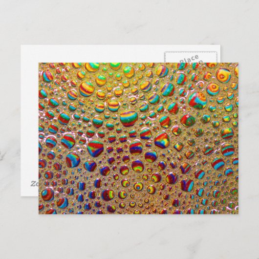 Colorful Multicolored Soap Bubbles Art Briefkaart (Voorkant / Achterkant)