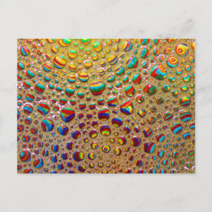 Colorful Multicolored Soap Bubbles Art Briefkaart