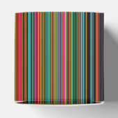 Colorful Multicolored Striped Pattern Bedankdoosjes (Bovenkant)