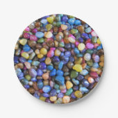 Colorful Multicolted Pebbles Papieren Bordje (Voorkant)