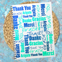 Colorful Multilingual Dank u voor het journaal
