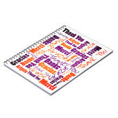 Colorful Multilingual Dank u voor het journaal Notitieboek (Linkerzijde)