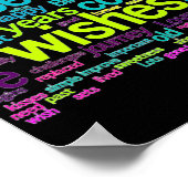 Colorful Multiple Language Word Cloud Poster (Hoek)