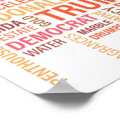 Colorful Multiple Trump Donald Politician Poster (Hoek)