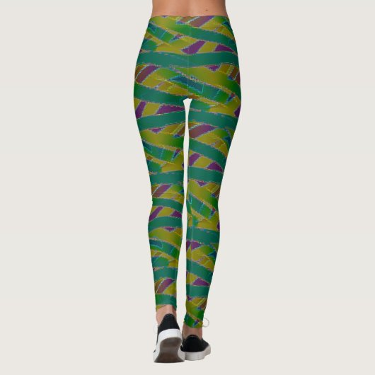 Colorful Mummy Wrap naadloze design Leggings (Achterkant)