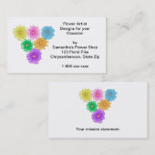 Colorful Mums - Aangepaste Visitekaartjes (Voorkant / Achterkant)