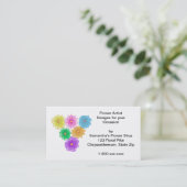 Colorful Mums - Aangepaste Visitekaartjes (Staand voorkant)