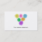 Colorful Mums - Aangepaste Visitekaartjes (Achterkant)