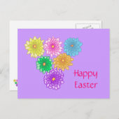 Colorful Mums Happy Easter Briefkaarten (Voorkant / Achterkant)