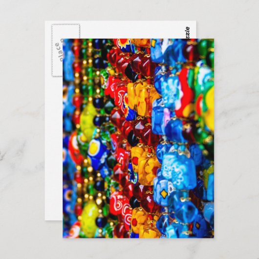 Colorful Murano Briefkaart (Voorkant / Achterkant)