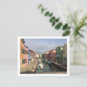 Colorful Murano, Briefkaart met Venetië-grenzen (Staand voorkant)