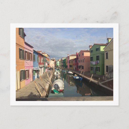 Colorful Murano, Briefkaart met Venetië-grenzen (Voorkant)