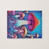 Colorful Mushroom Fungi | Harde uitdaging Legpuzzel (Horizontaal)