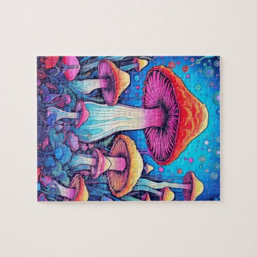 Colorful Mushroom Fungi | Harde uitdaging Legpuzzel (Horizontaal)