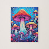 Colorful Mushroom Fungi | Harde uitdaging Legpuzzel (Verticaal)