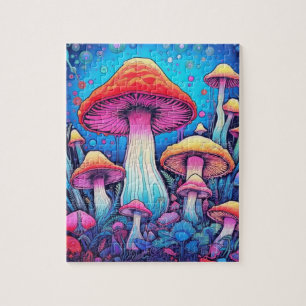 Colorful Mushroom Fungi   Harde uitdaging Legpuzzel