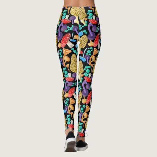 Colorful Mushroom Leggings (Achterkant)