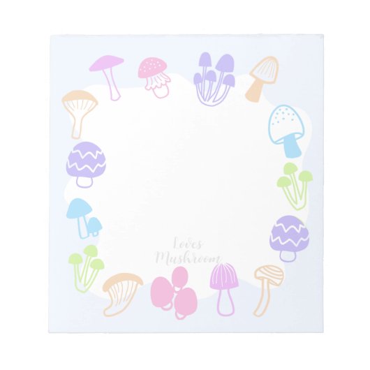 Colorful Mushroom Notitieblok (Voorkant)