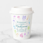 Colorful Mushroom Papieren Bekers (Achterkant)