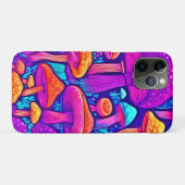 Colorful Mushroom Patroon Case-Mate iPhone Case (Achterkant (horizontaal))