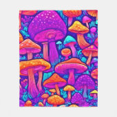 Colorful Mushroom Patroon Fleece Deken (Voorkant)
