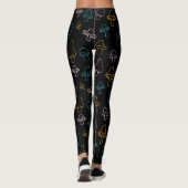 Colorful Mushroom Patroon Leggings (Achterkant)