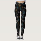 Colorful Mushroom Patroon Leggings (Voorkant)