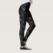 Colorful Mushroom Patroon Leggings (Rechts)